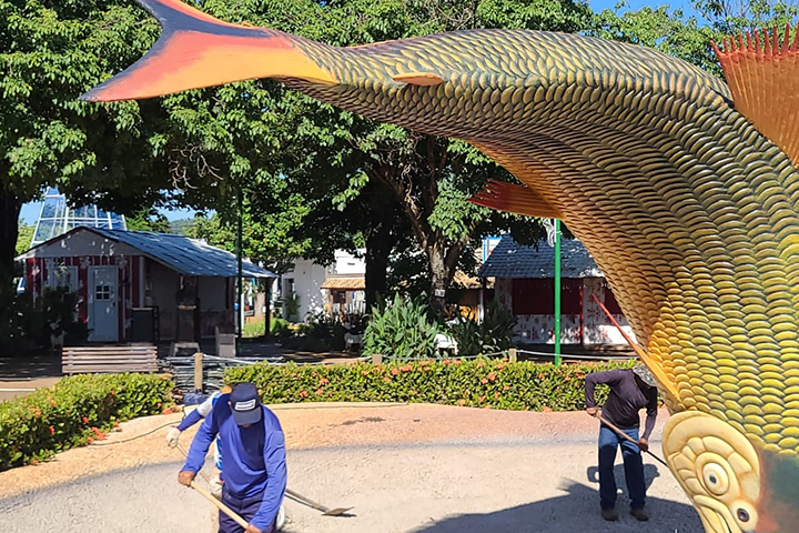 Monumento das Piraputangas em Bonito passa por revitalização