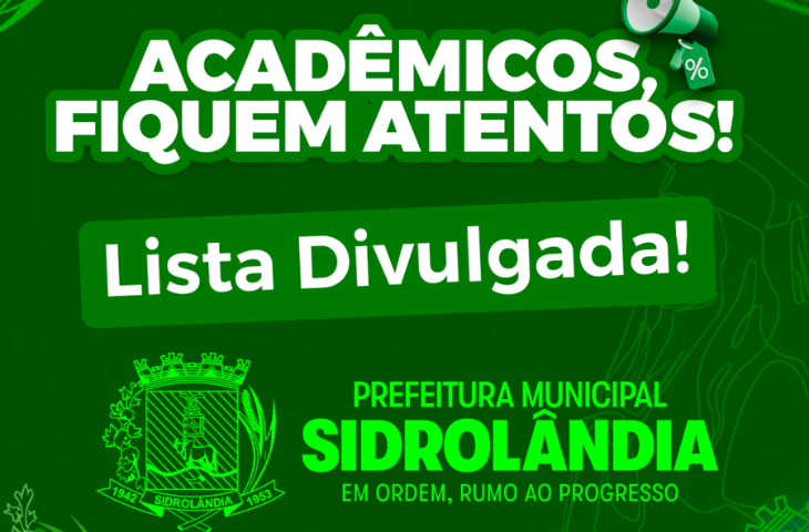 Divulgação/ Prefeitura de Sidrolândia