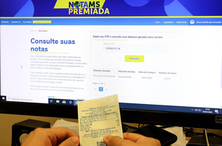 Imagem: Nota MS Premiada